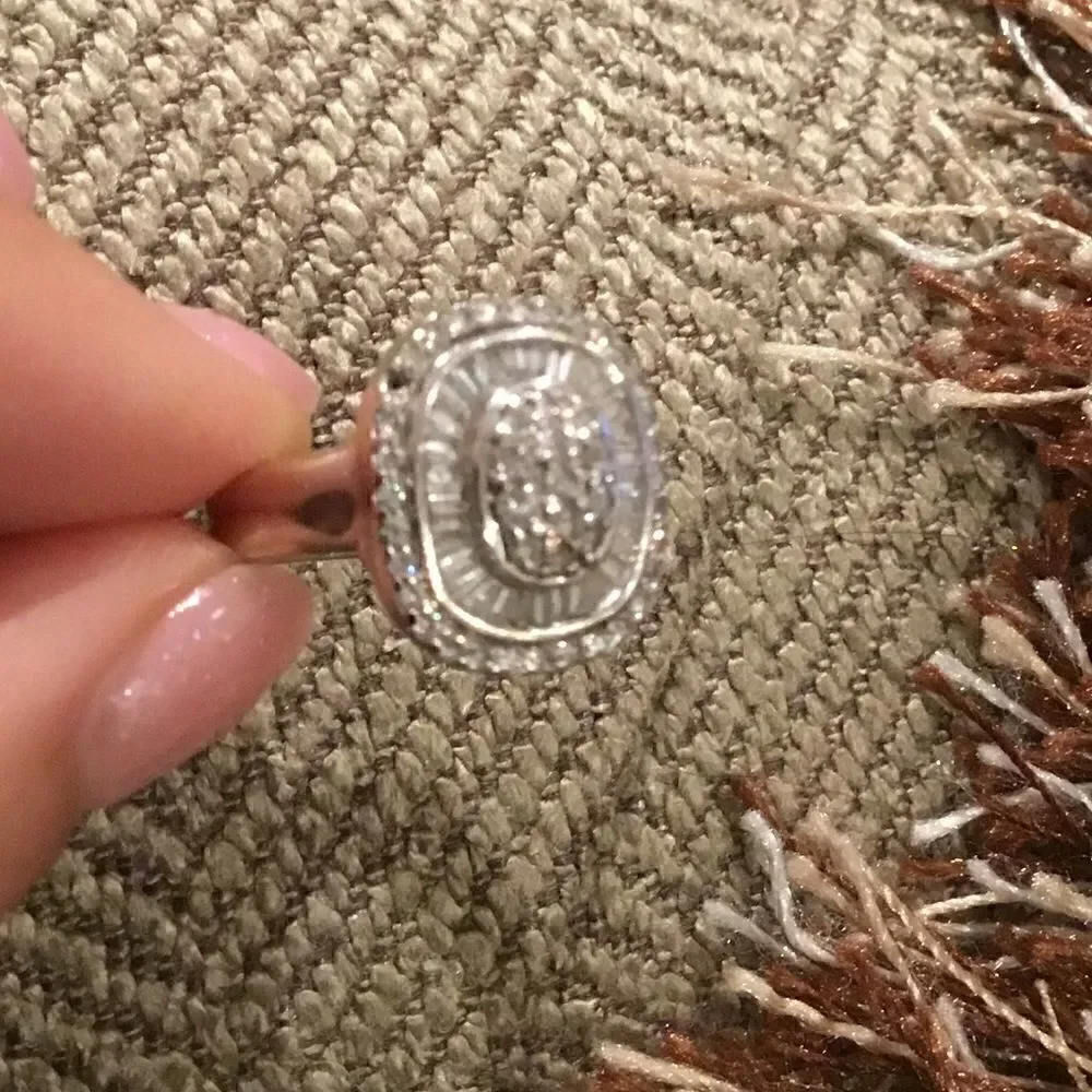 DIAMOND 14K WHITE GOLD SIZE 6